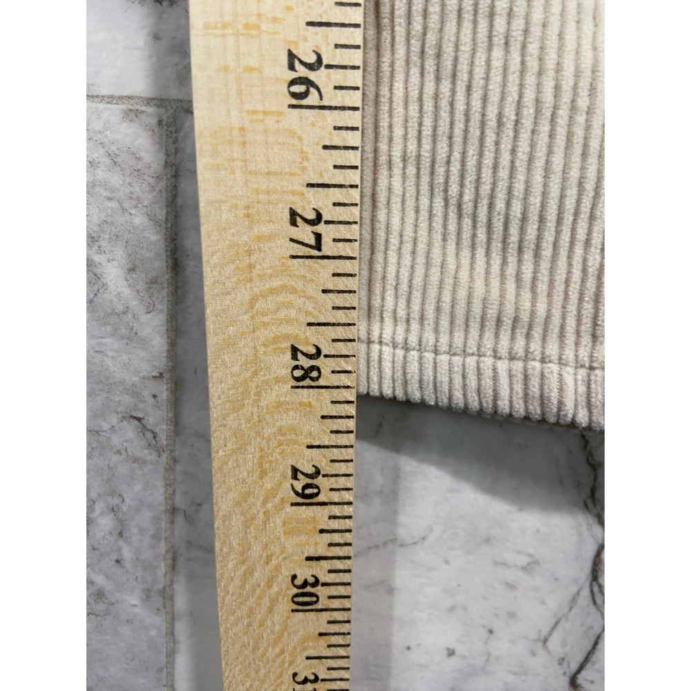 Lauren Ralph Lauren Beige Corduroy Pants Women's Size 16 Wide Leg Casual *FLAW - Picture 10 of 13